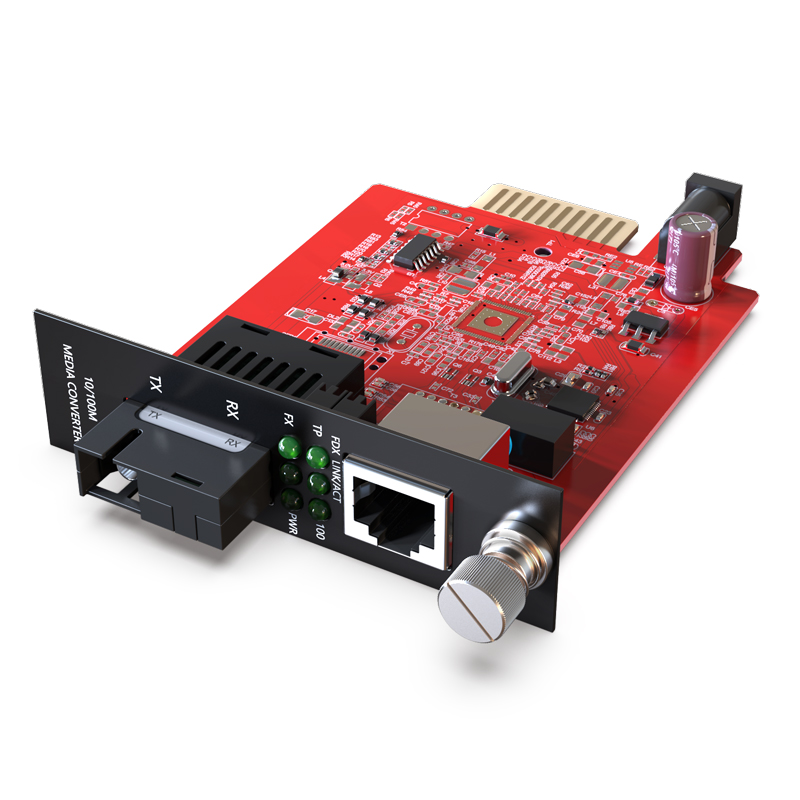 單模單纖 插卡式光纖收發(fā)器