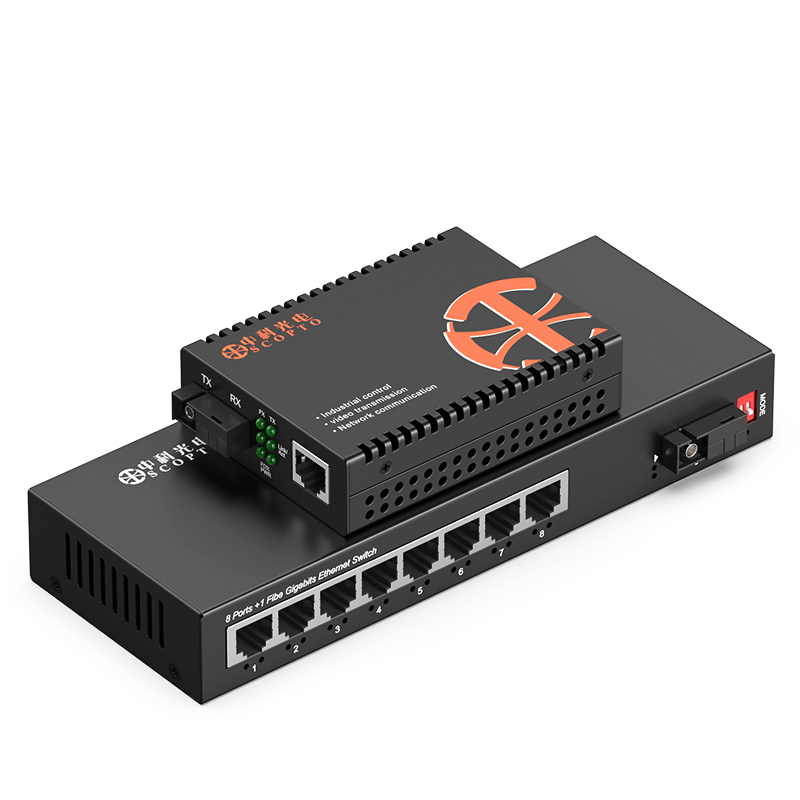 單模單纖SC 1光8電+1光1電 10KM