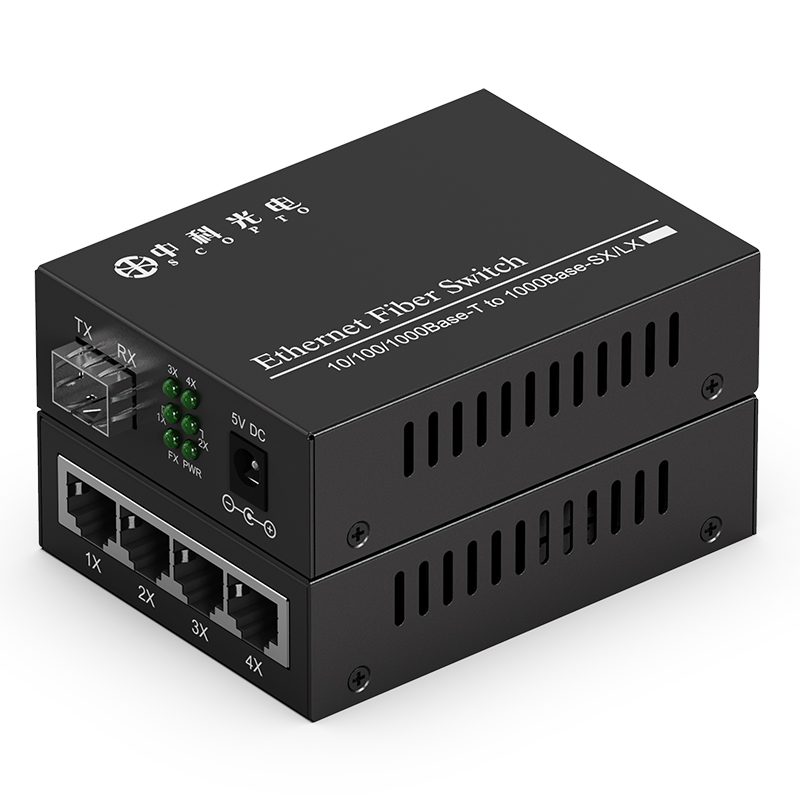 不含光模塊 1光4電LC接口 一臺(tái)