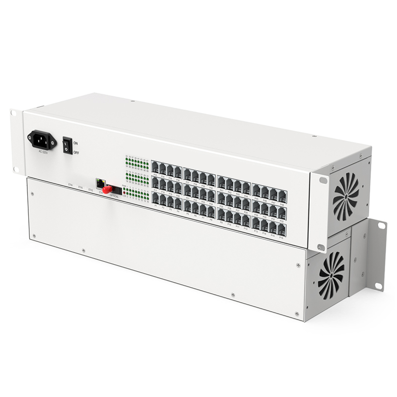 電信級(jí) 48路電話(huà)光端機(jī)+1路百兆網(wǎng)絡(luò) FC接口