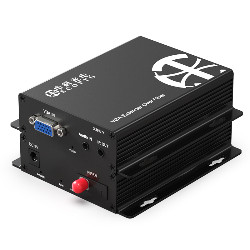 VGA光纖延長(zhǎng)器+獨(dú)立音頻 FC接口