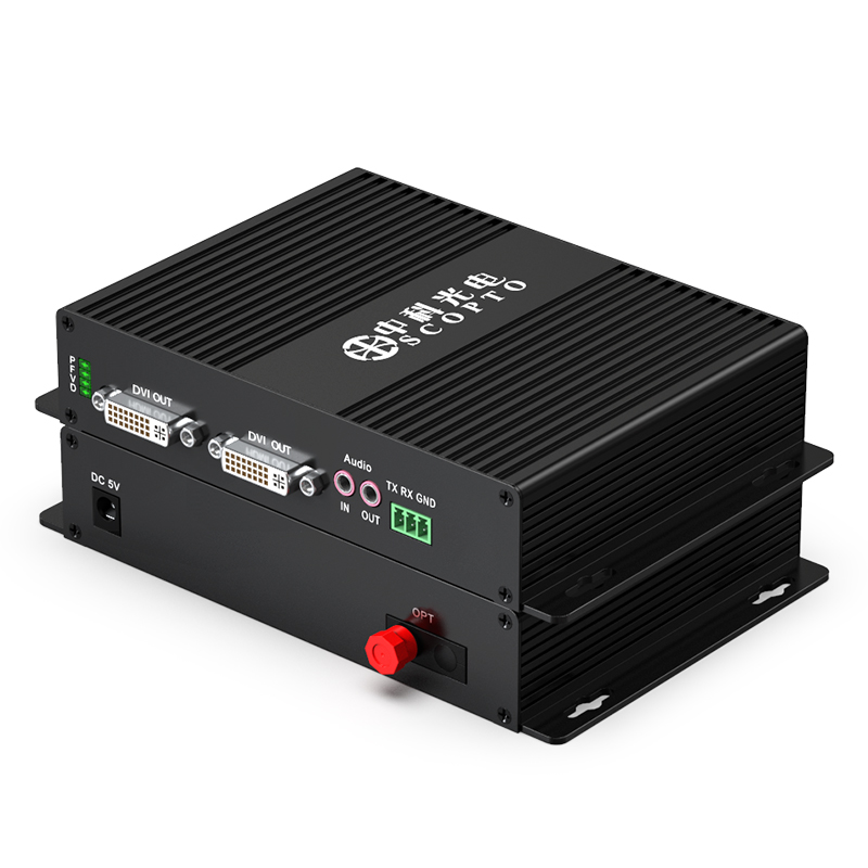 非壓縮全高清 1路DVI+環(huán)出+音頻 FC接口