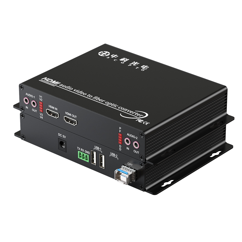 高清非壓縮 1路雙向音頻+232數(shù)據(jù)+USB LC接口